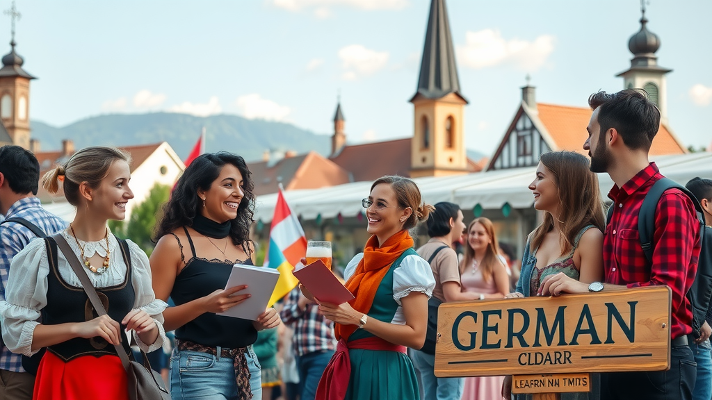 Almanya'nın en ünlü festivalleri ve geleneksel etkinlikleri hakkında bilgi edinin. Türkçe açıklamalar ve Almanca örneklerle kültürü yaşayarak öğrenin.