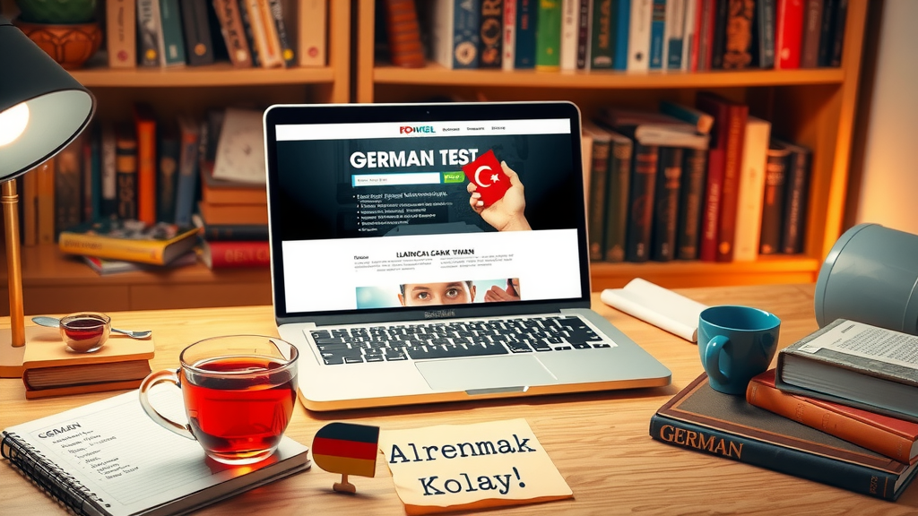 Almanca öğrenenler için ücretsiz çevrimiçi dilbilgisi testleri: Türkçe açıklamalar