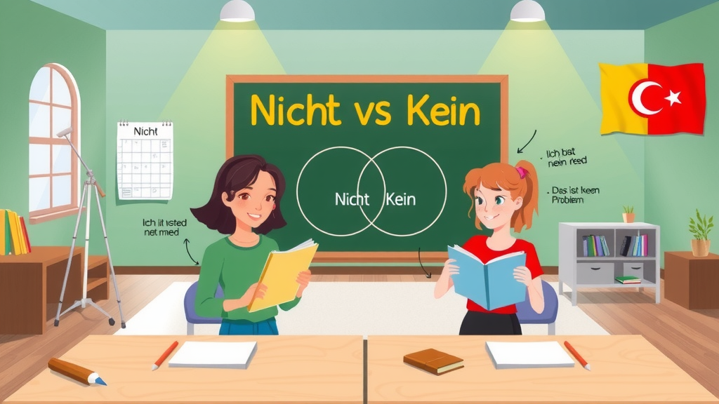 Almanca'da 'nicht' ve 'kein' kullanımı arasındaki farklar: Türkçe açıklamalar